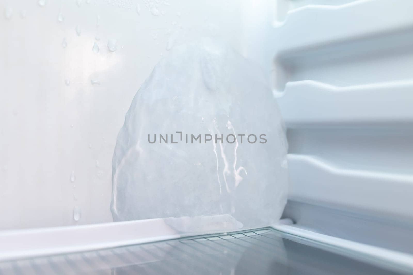Close up of ice in fridge by VitaliiPetrushenko