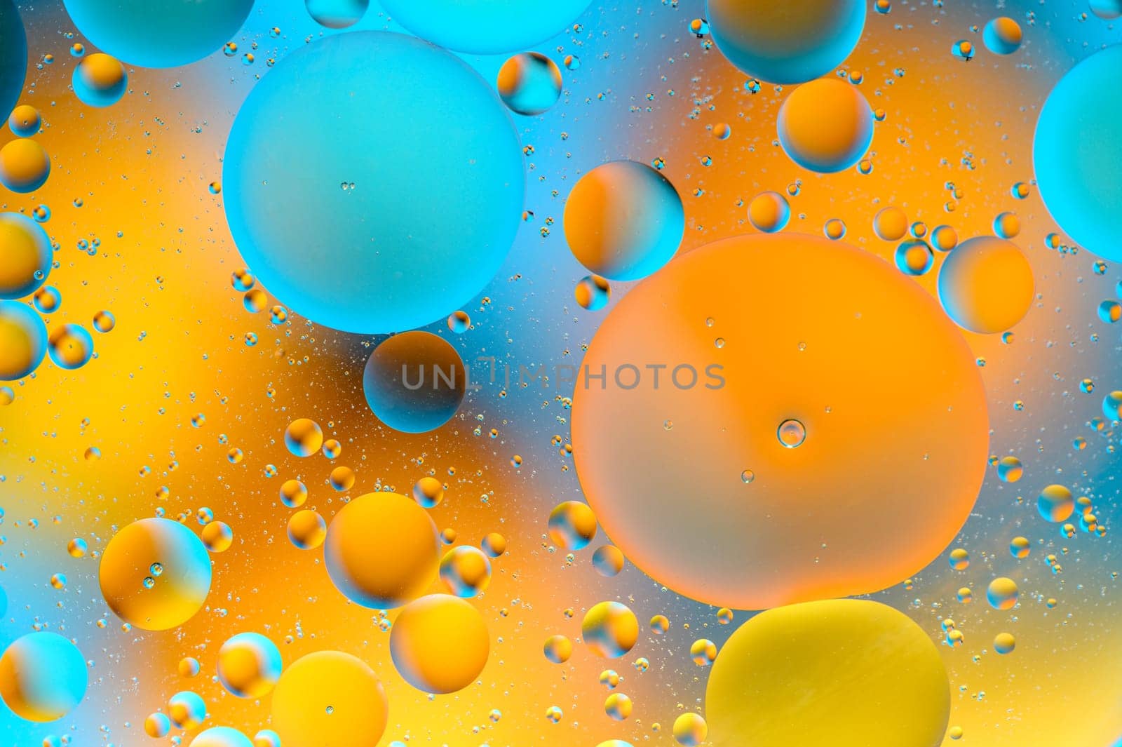 abstract background of multi-colored spots and circles microcosm universe galaxy