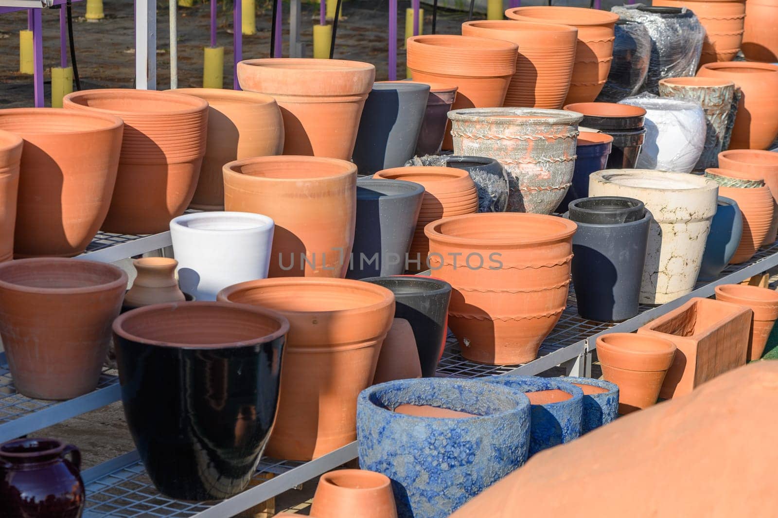 clay jugs and pots street trade on the island of Cyprus 5