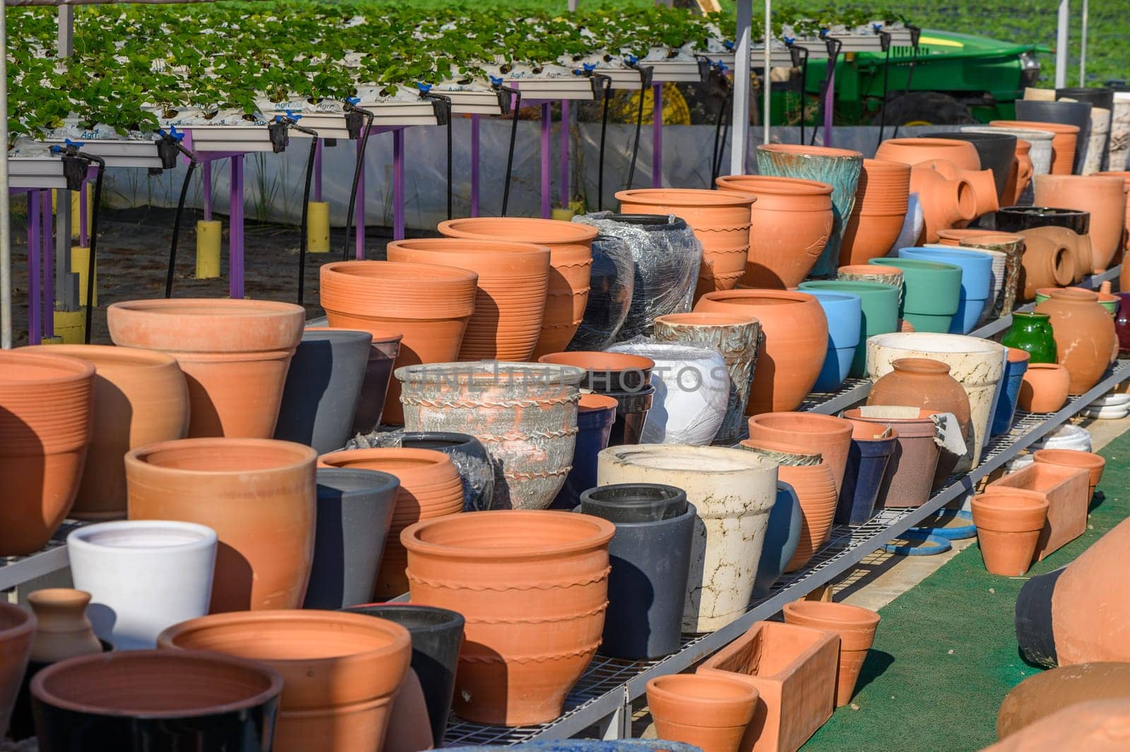 clay jugs and pots street trade on the island of Cyprus 6