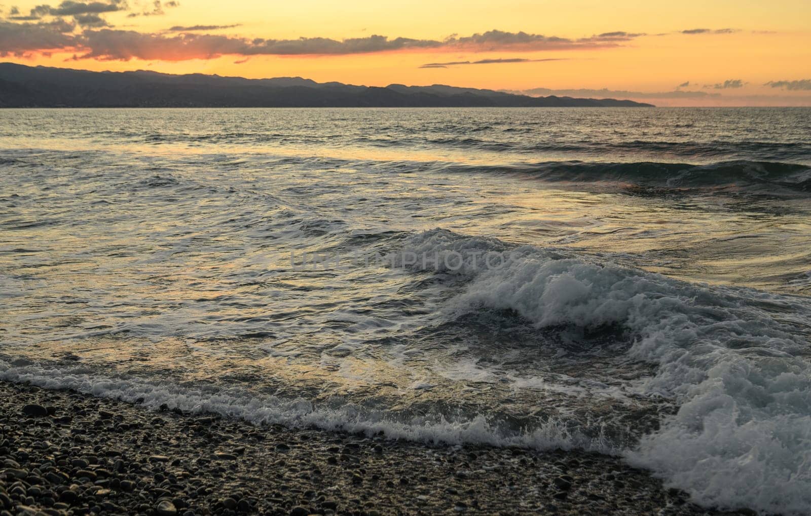 view of the Mediterranean Sea, mountains and sunset in northern Cyprus in autumn 2023 6