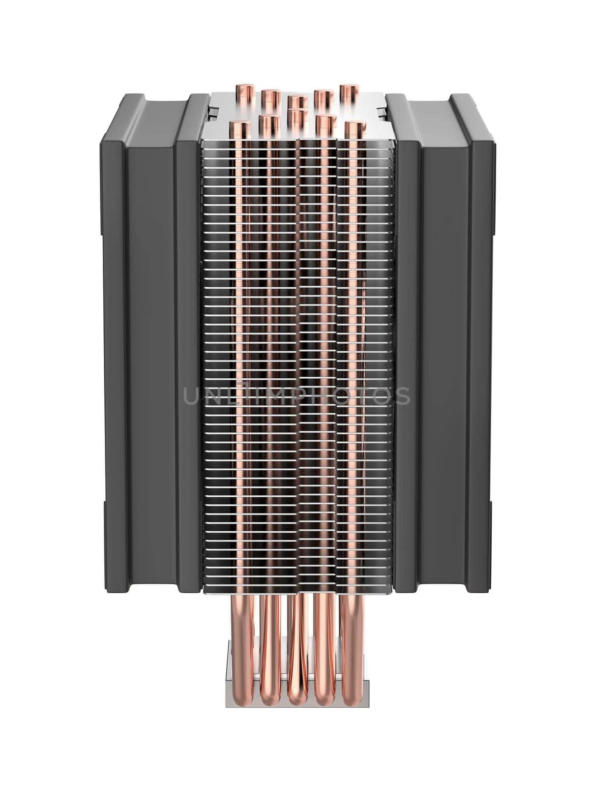 Side view of processor air cooler by magraphics