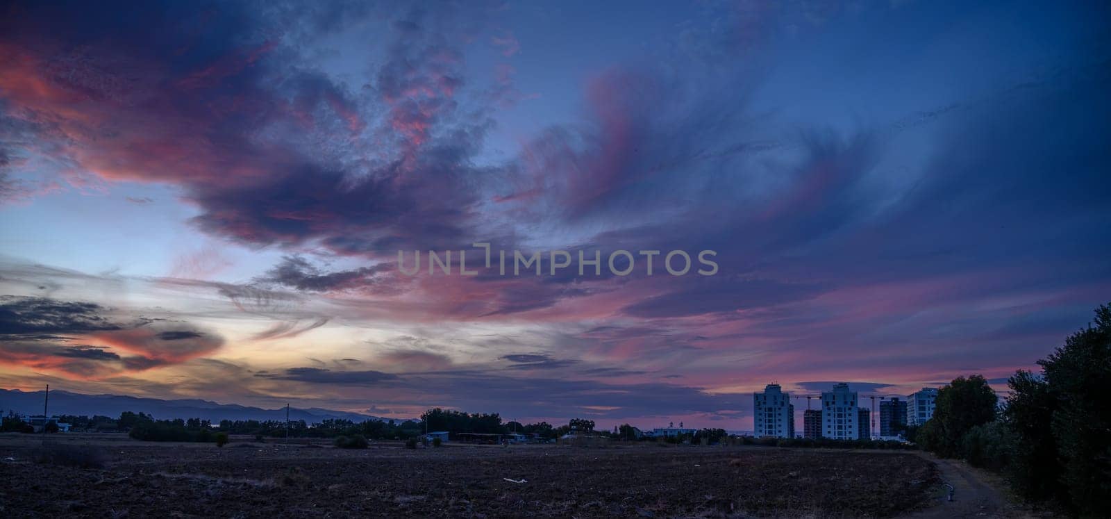 winter sky on the Mediterranean after sunset 8