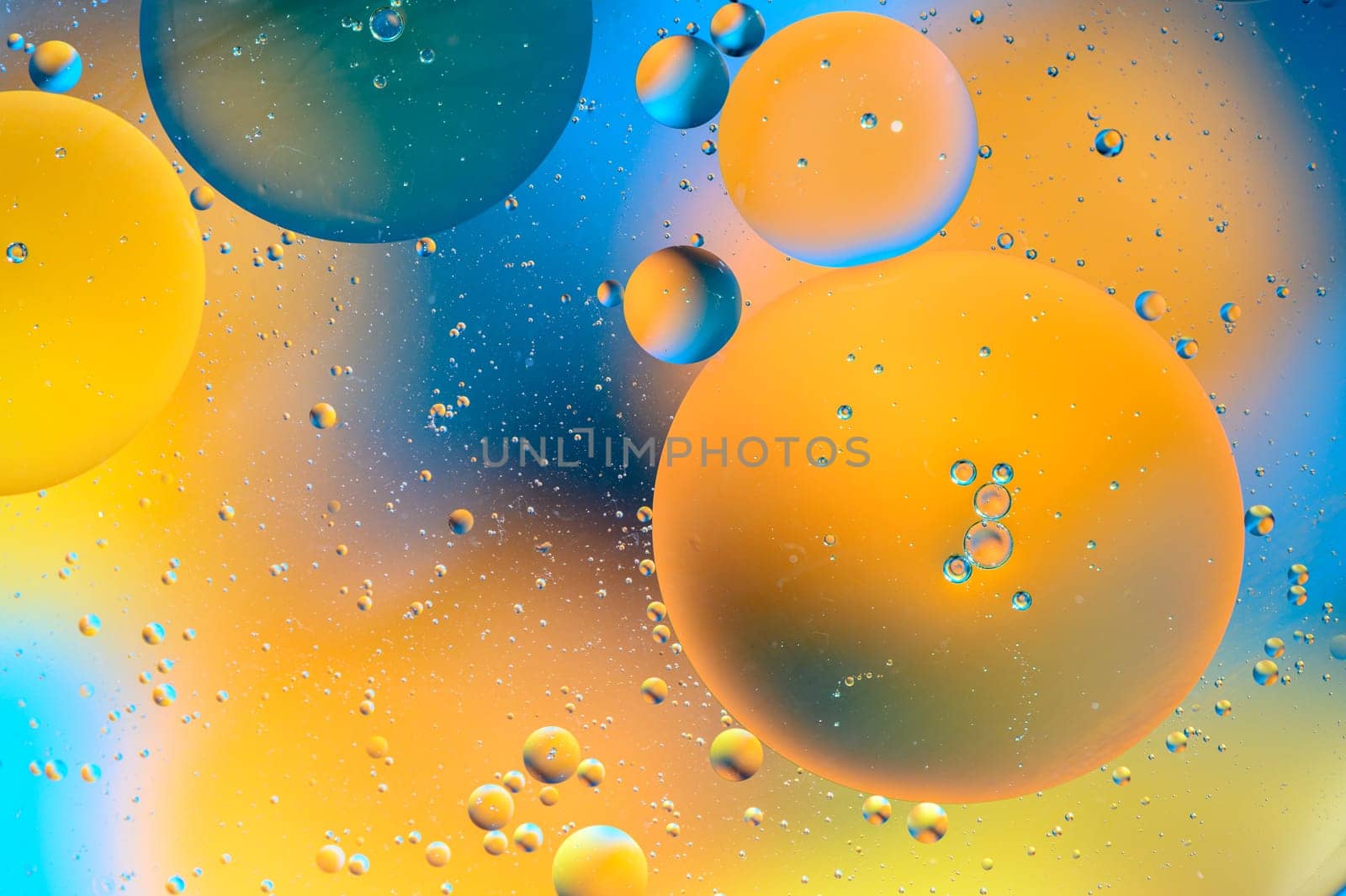abstract background of multi-colored spots and circles microcosm universe galaxy 17