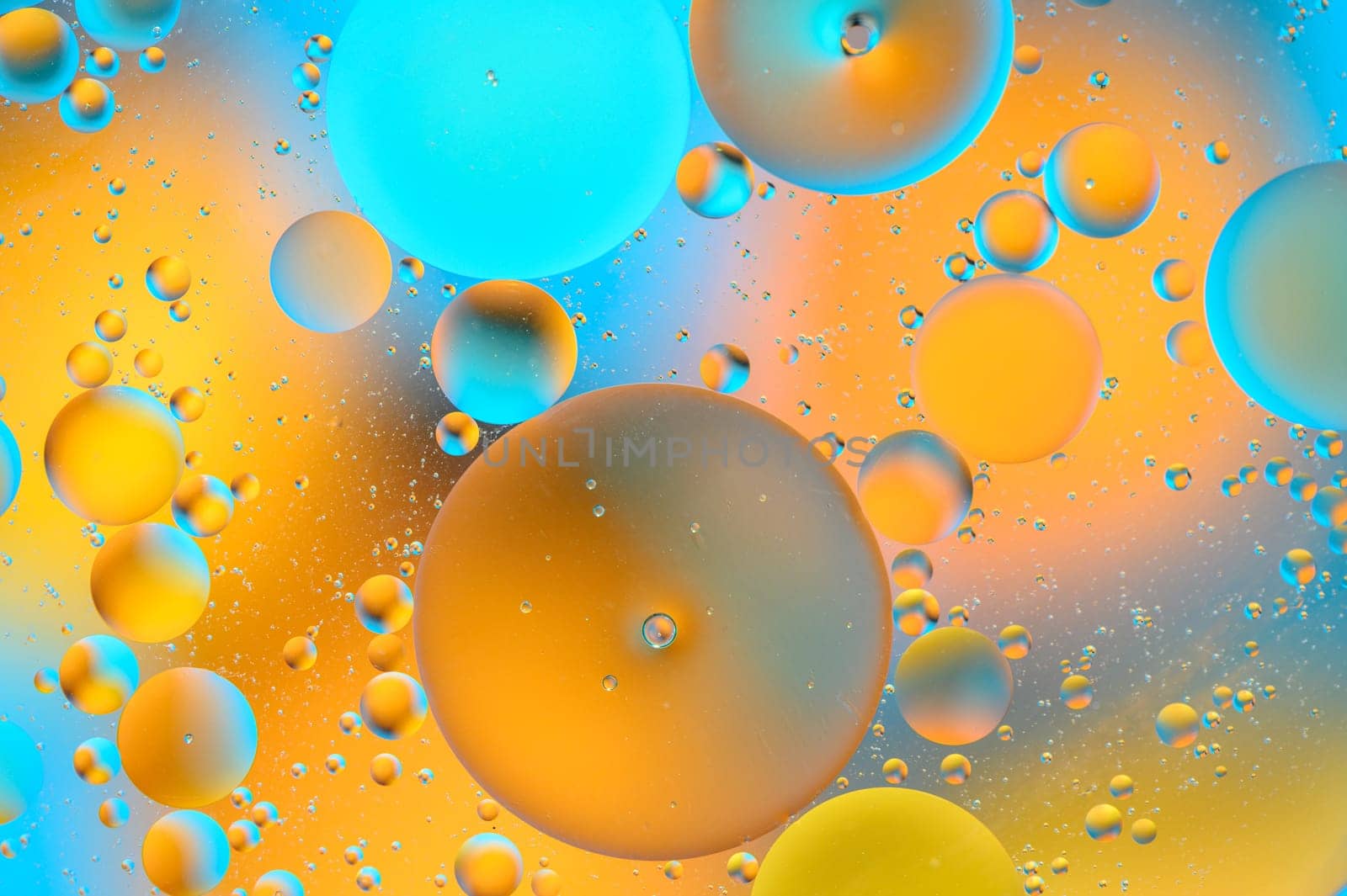 abstract background of multi-colored spots and circles microcosm universe galaxy 14