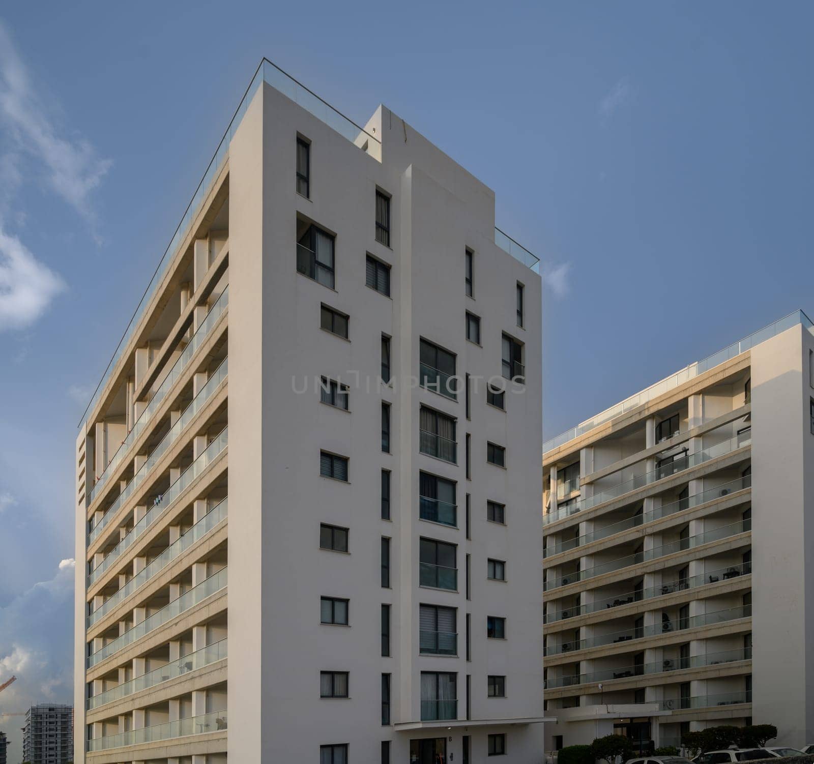 residential complex with white houses in winter in Northern Cyprus 3