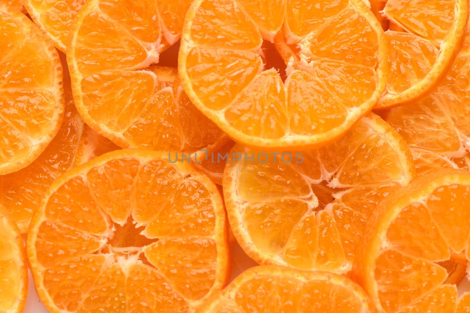 fresh juicy sliced ​​tangerines, background of sliced ​​tangerines 5 by Mixa74