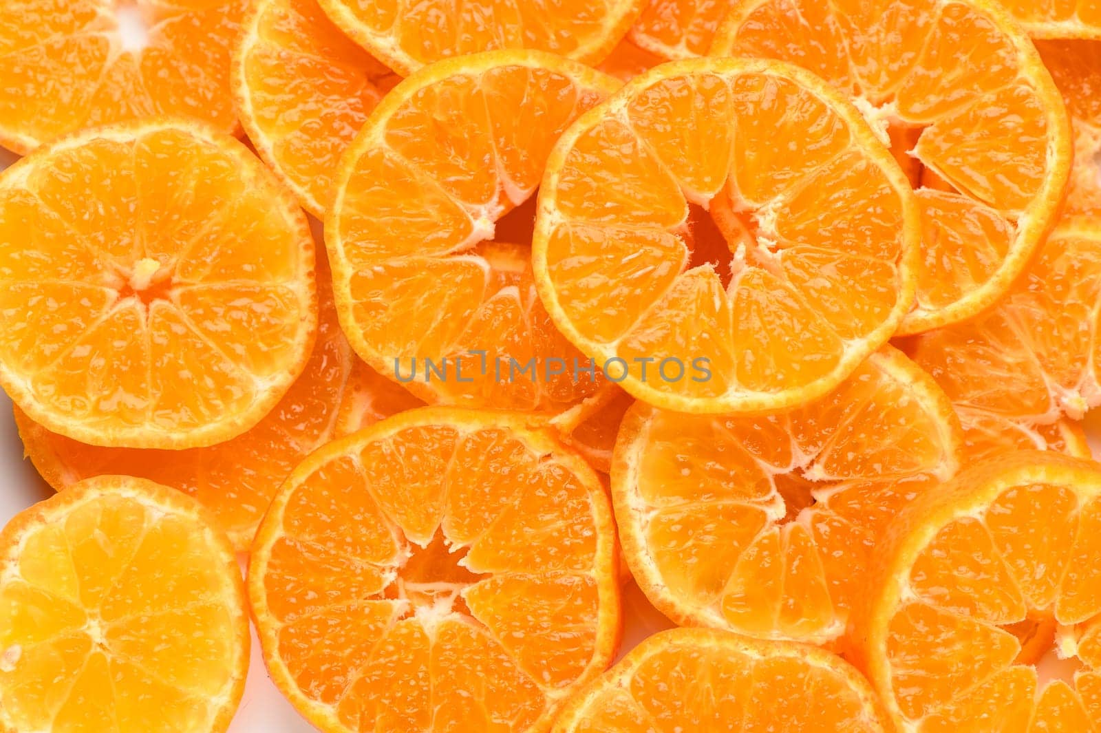 fresh juicy sliced ​​tangerines, background of sliced ​​tangerines 8 by Mixa74