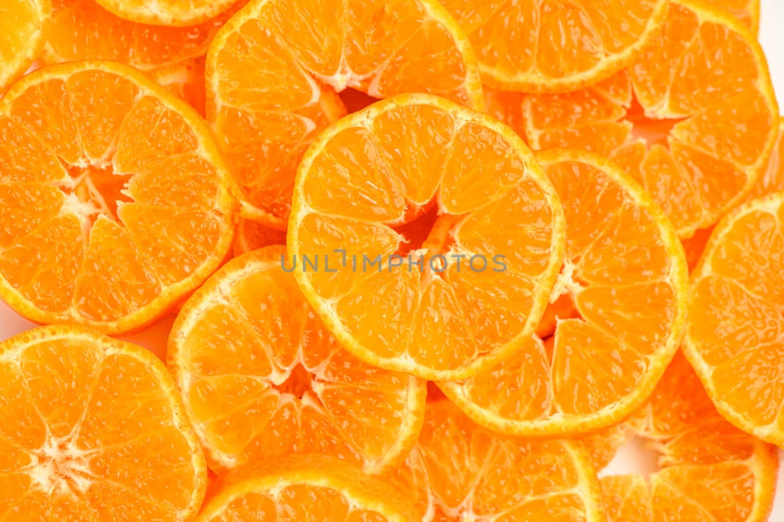 fresh juicy sliced ​​tangerines, background of sliced ​​tangerines 20 by Mixa74