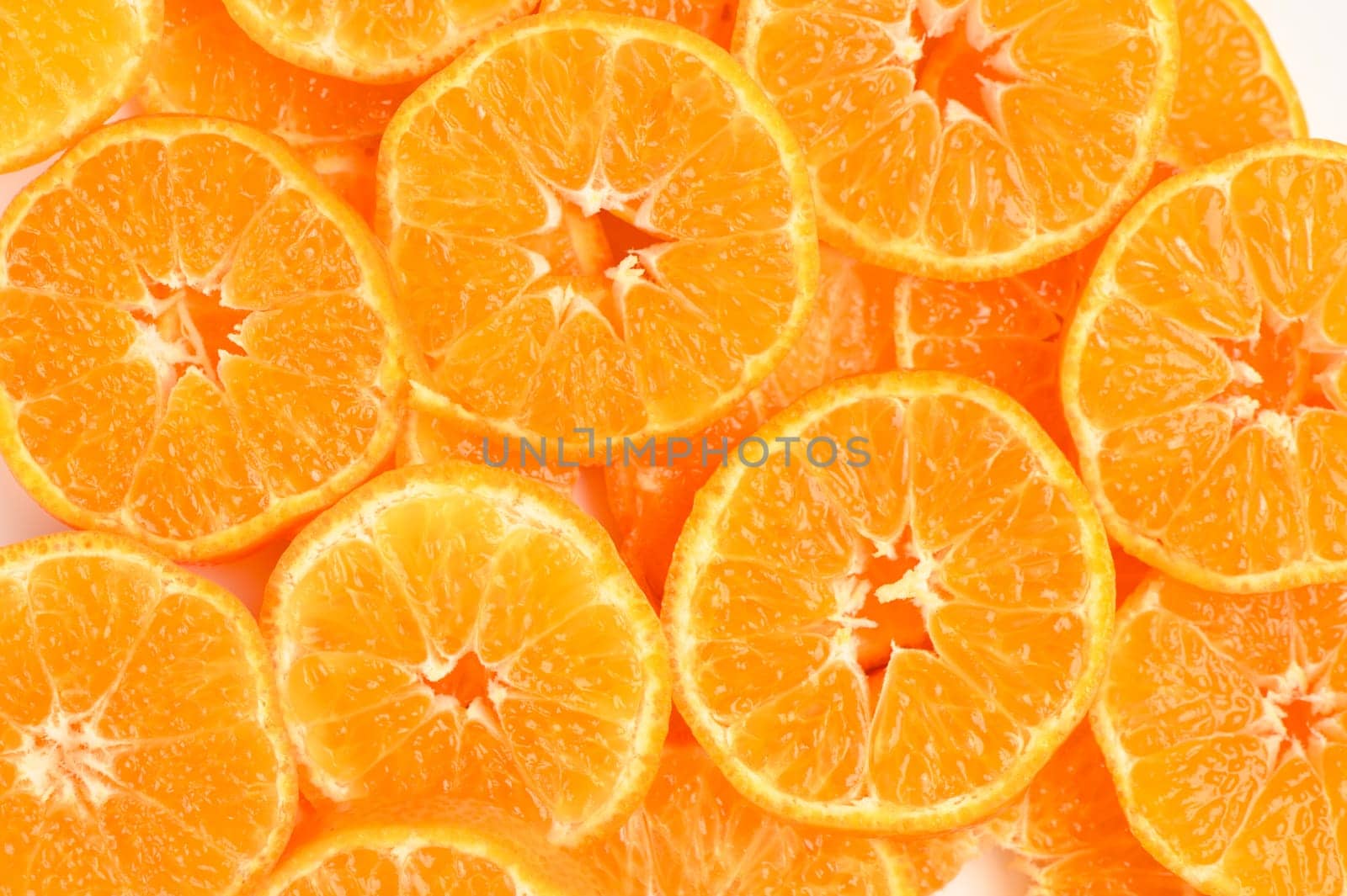 fresh juicy sliced ​​tangerines, background of sliced ​​tangerines 24 by Mixa74