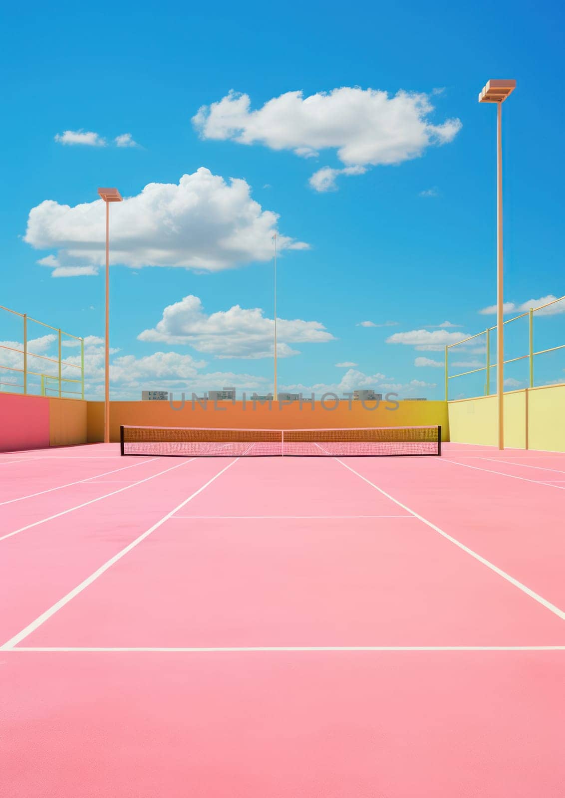 Active Fun on Green: Tennis Court Competition in a Summer Stadium