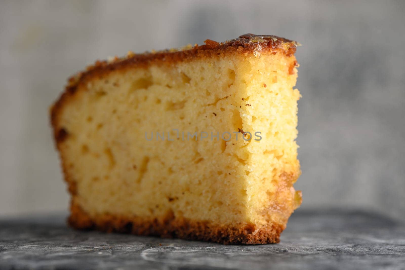 piece of pie with orange jam on a stone kitchen surface 3