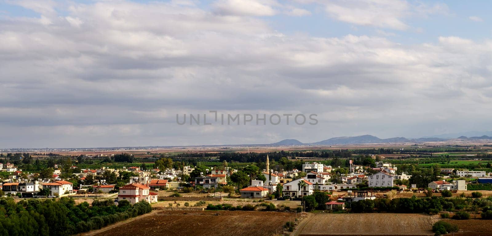 view of the Cyprus village with the mosque from the roof of the building 1 by Mixa74