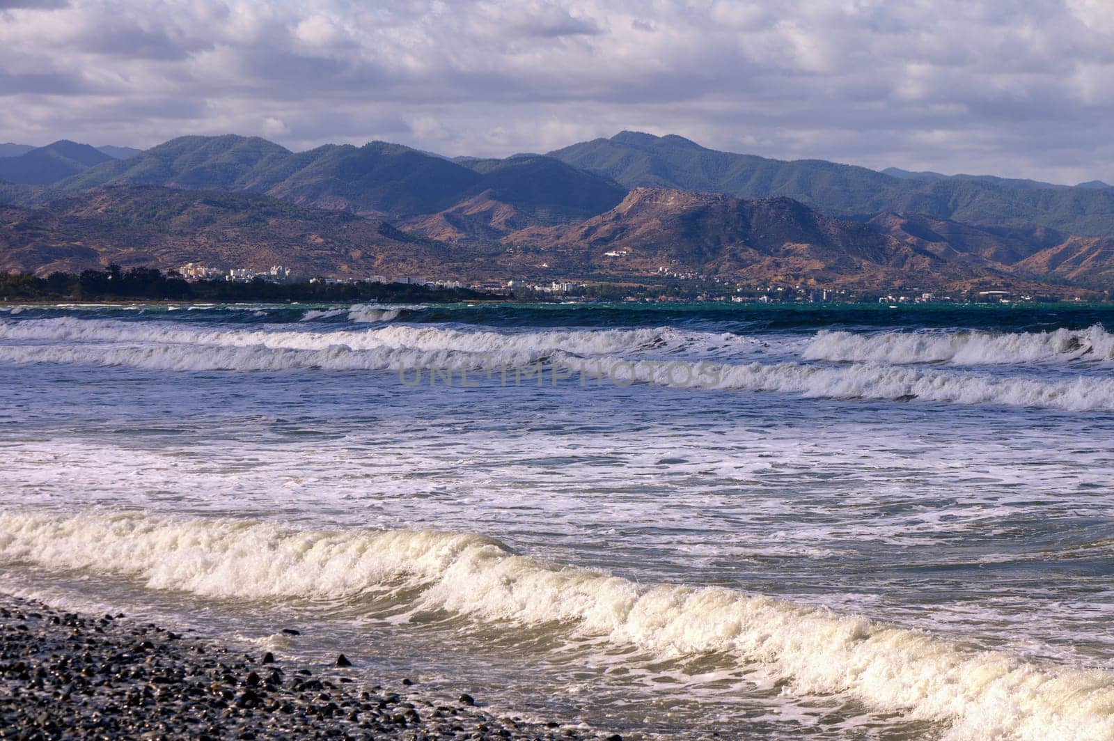 view of the Mediterranean Sea and the mountains of Cyprus during a storm 10