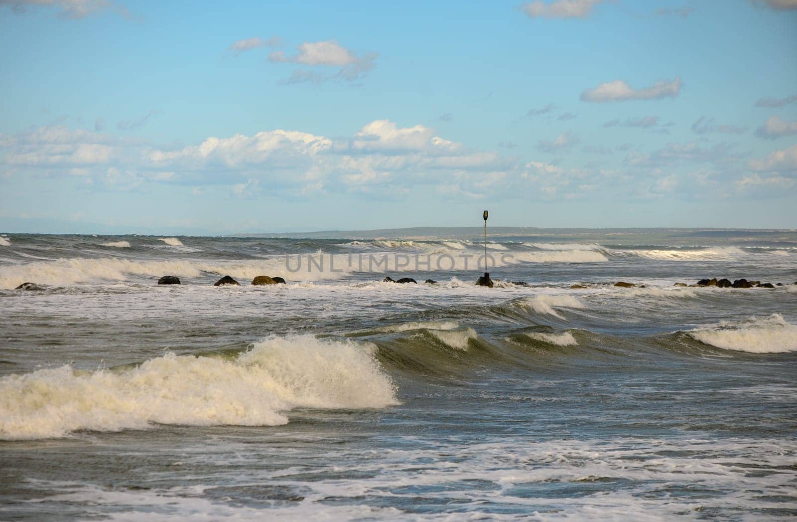 view of the Mediterranean Sea and the mountains of Cyprus during a storm 7 by Mixa74