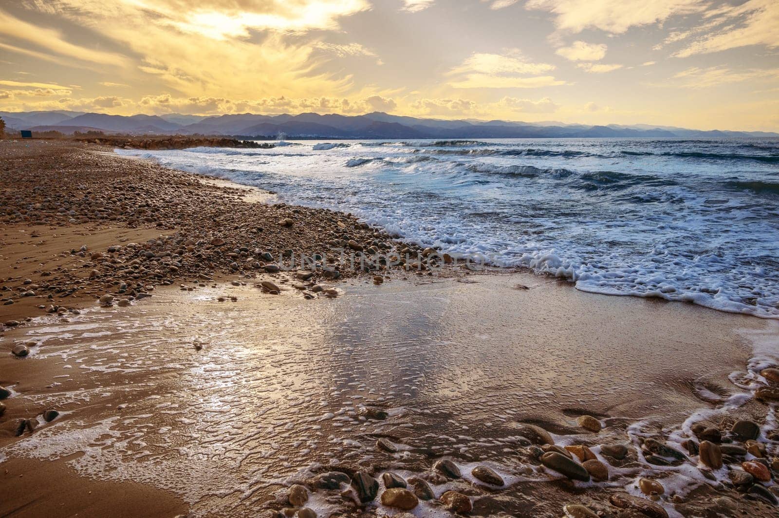 sunny day on the Mediterranean coast