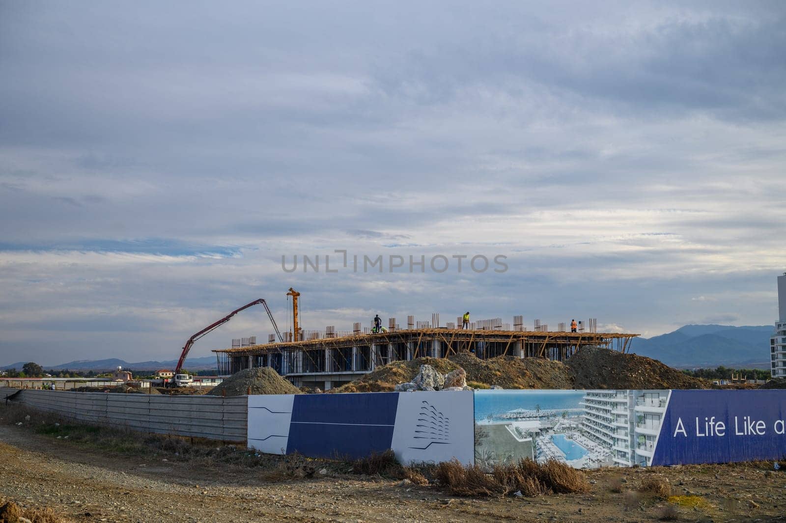 construction of a residential complex on the Mediterranean coast 10