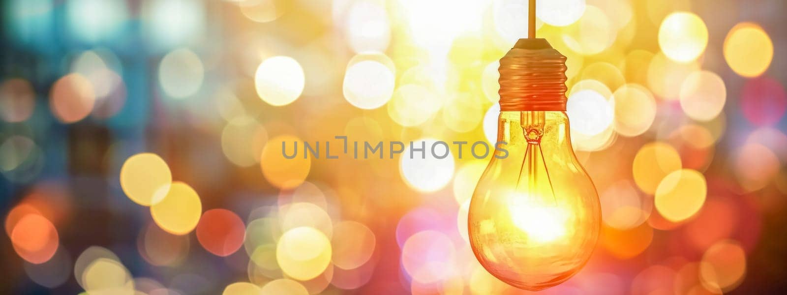 blend of colorful and blurred lights against a dark background, creating a sense of motion and creativity, evoking feelings of inspiration and innovative thinking by Edophoto