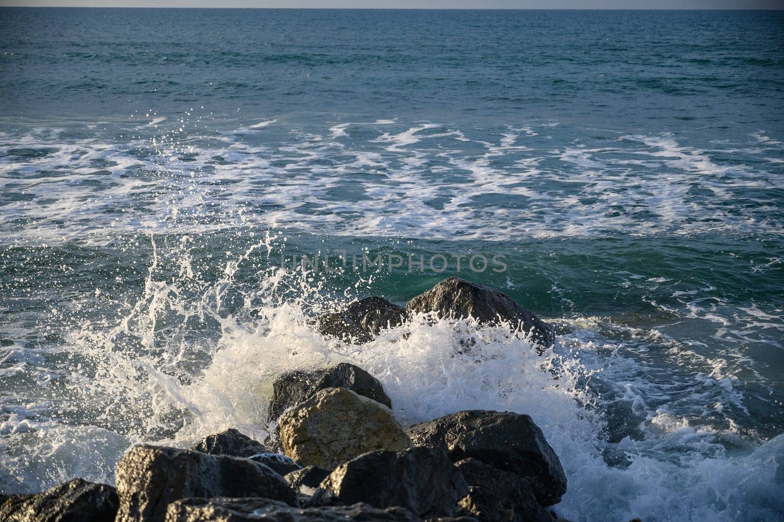 waves stones in the sea on the Mediterranean in winter 9 by Mixa74