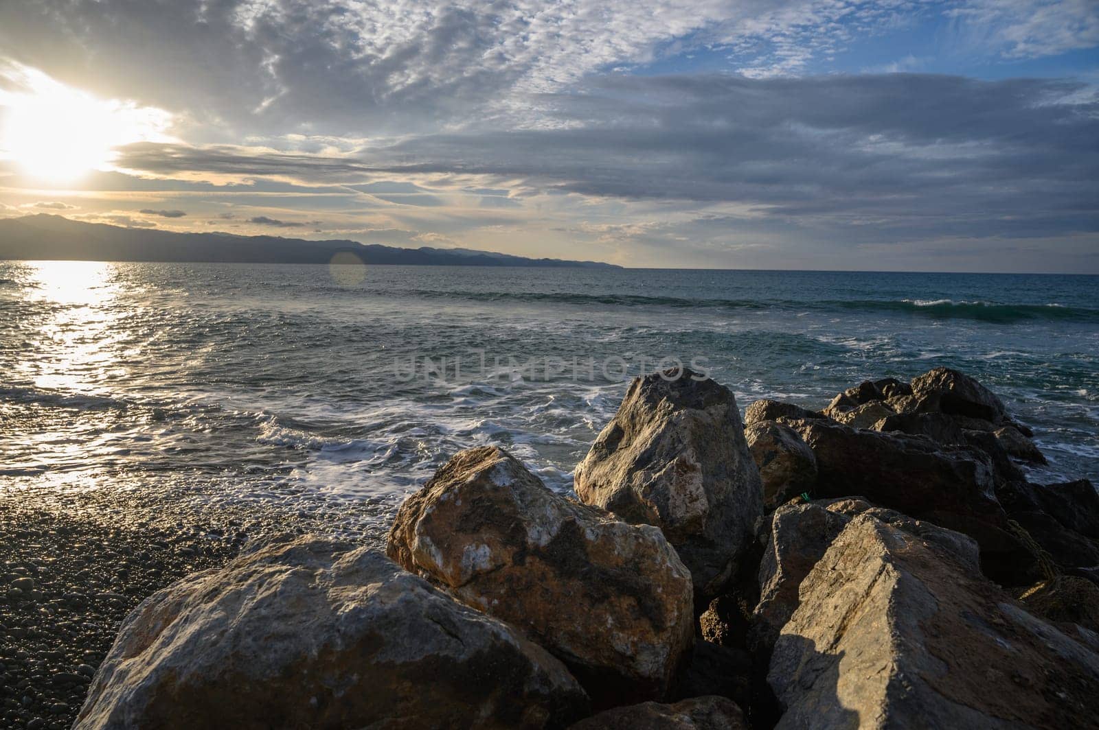 waves stones in the sea on the Mediterranean in winter 5 by Mixa74