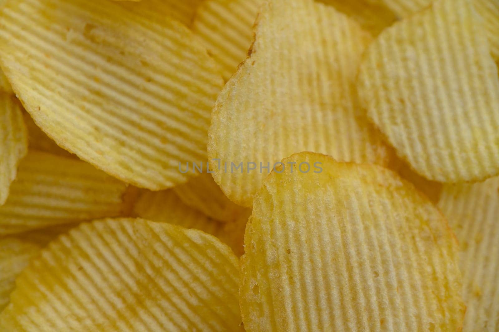food background, delicious potato chips laid out on the table 2 by Mixa74