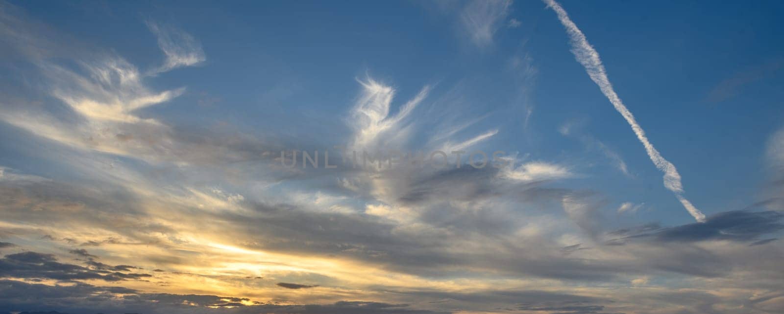 winter sunset sky with clouds in northern cyprus 2