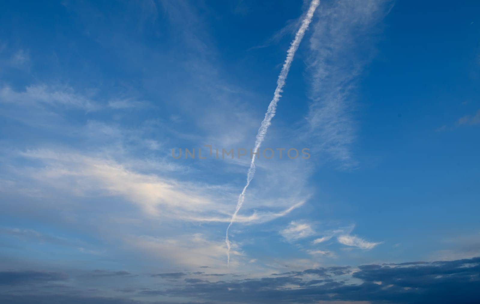 blue winter sky on the island of Cyprus 1