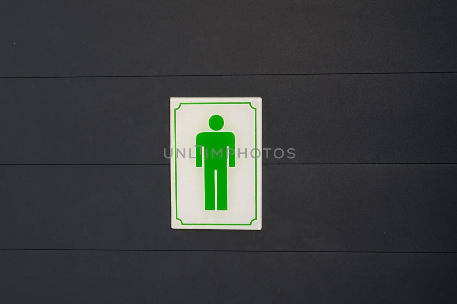 sign on the toilet - for men