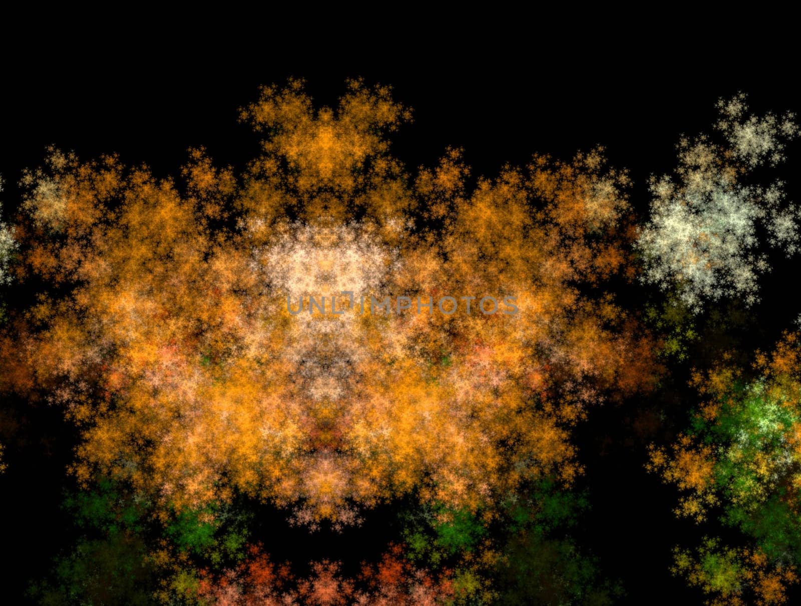 Imaginatory lush fractal texture image abstract background