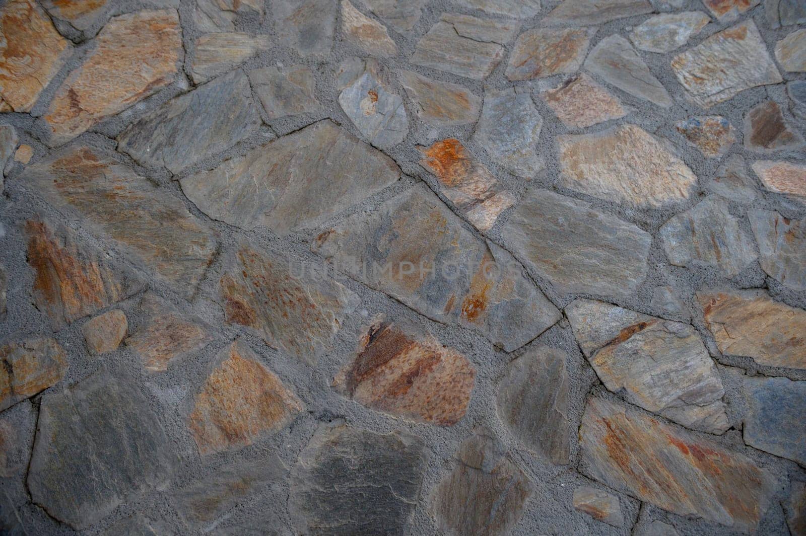 floor covered with natural stone as a background 5