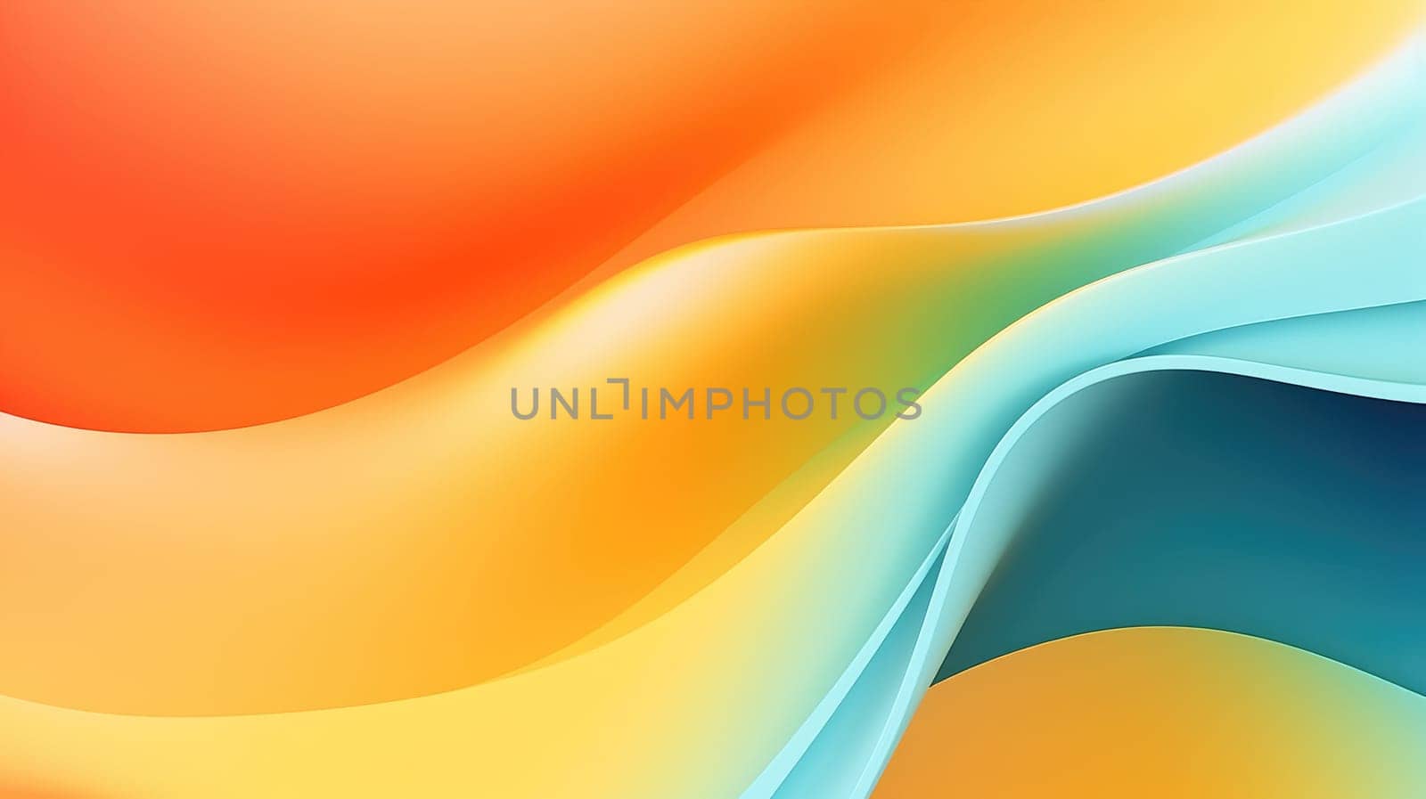 Abstract color gradient, modern blurred background. Abstract background with smooth shapes AI