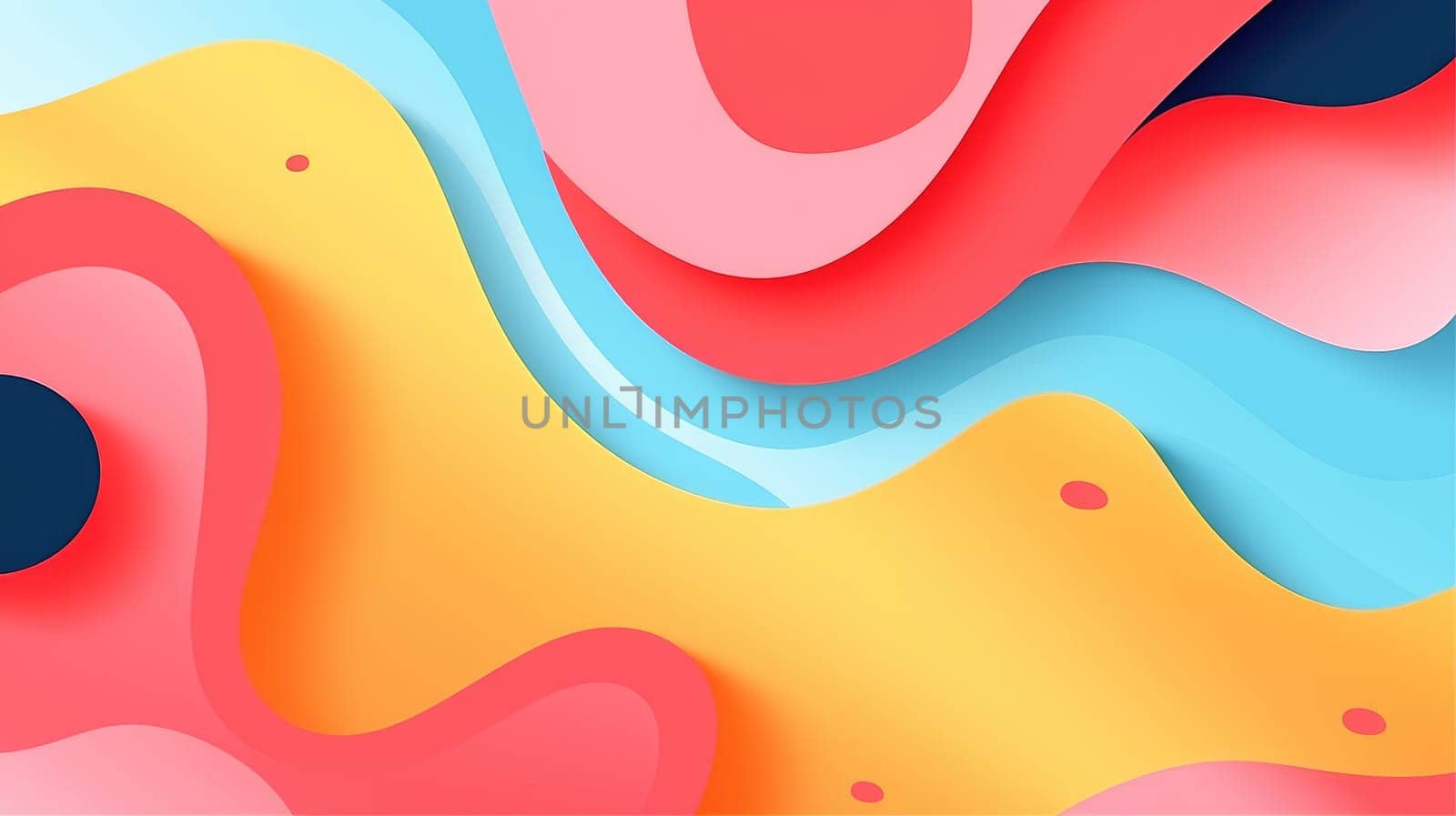 Abstract geometric background in Memphis style by natali_brill