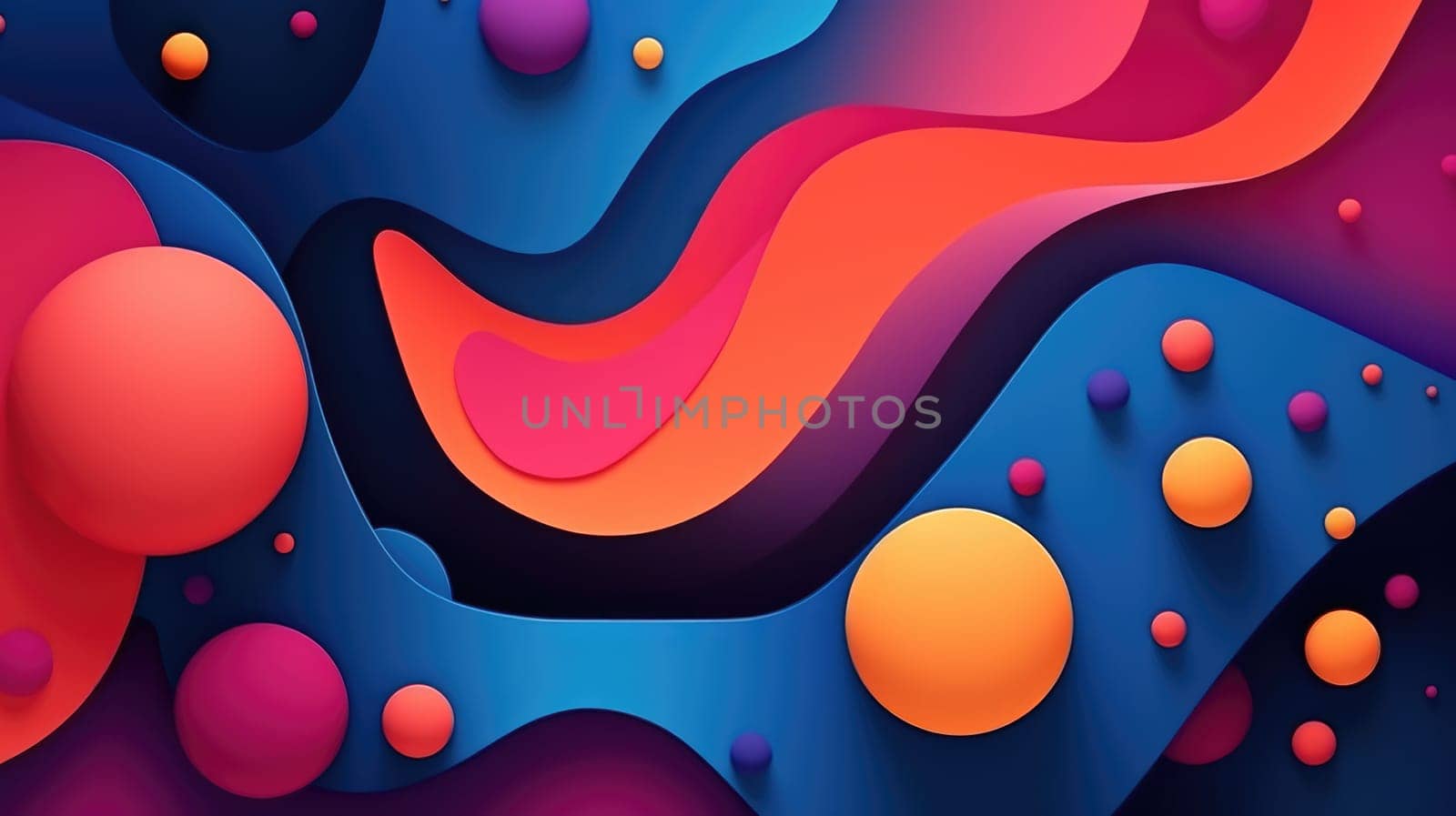 Modern abstract geometric background in Memphis style AI