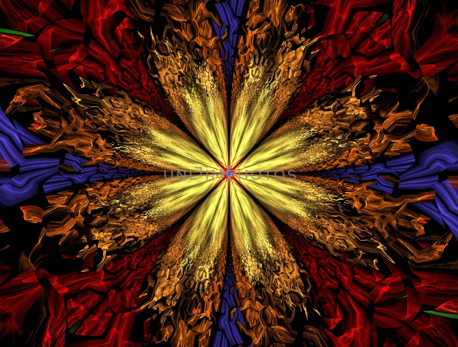 Imaginatory lush fractal texture image abstract background
