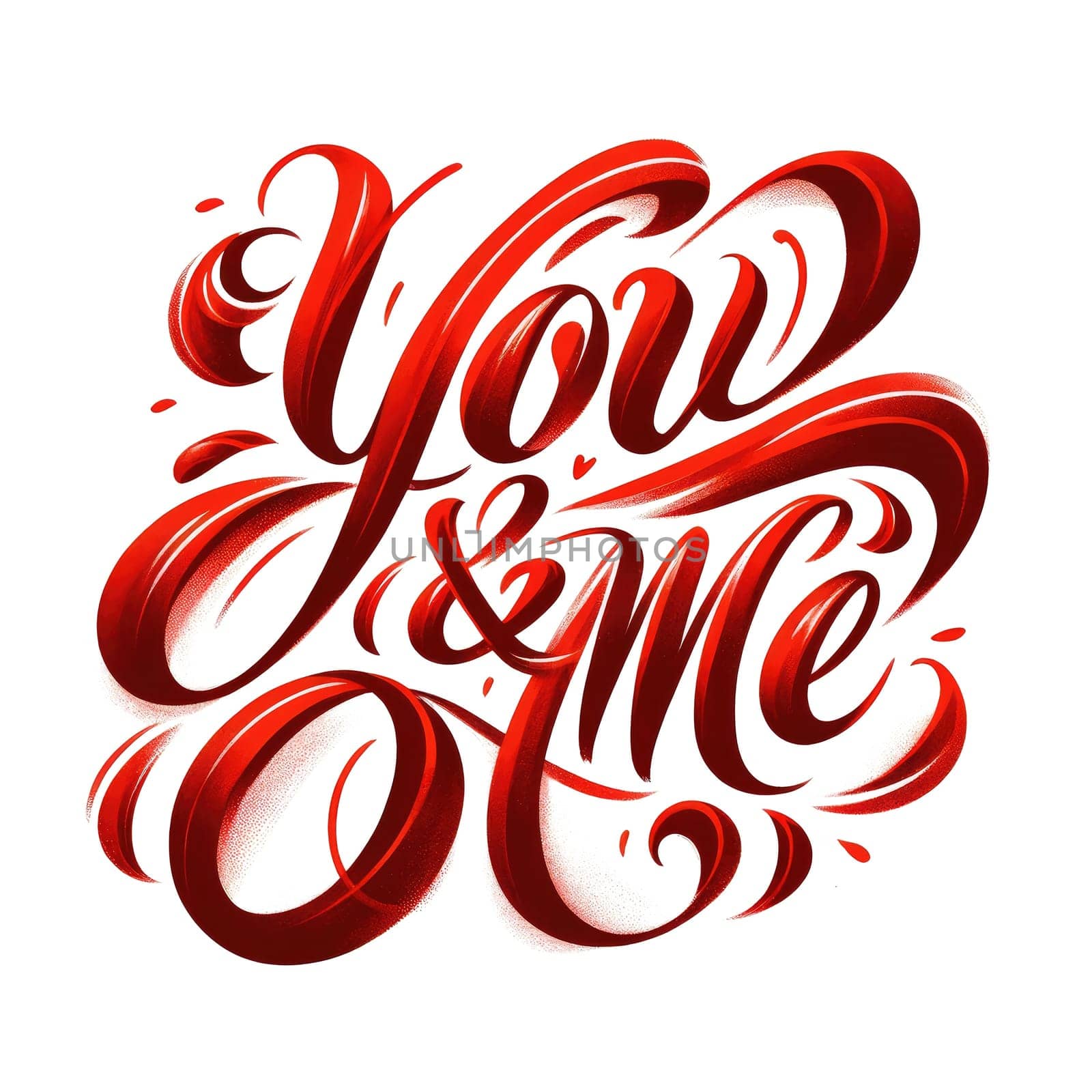 Handwritten lettering valentines day quote for card or poster design. Vellichor. by biancoblue