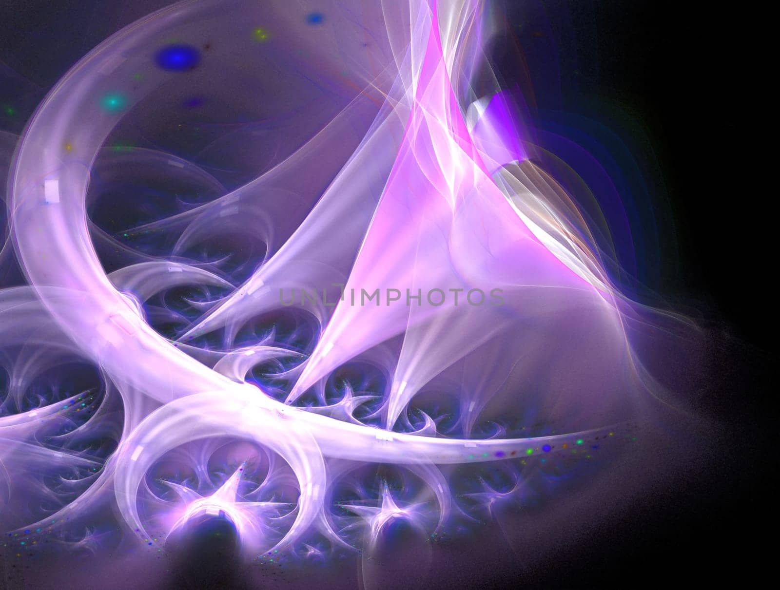 Imaginatory lush fractal texture image abstract background