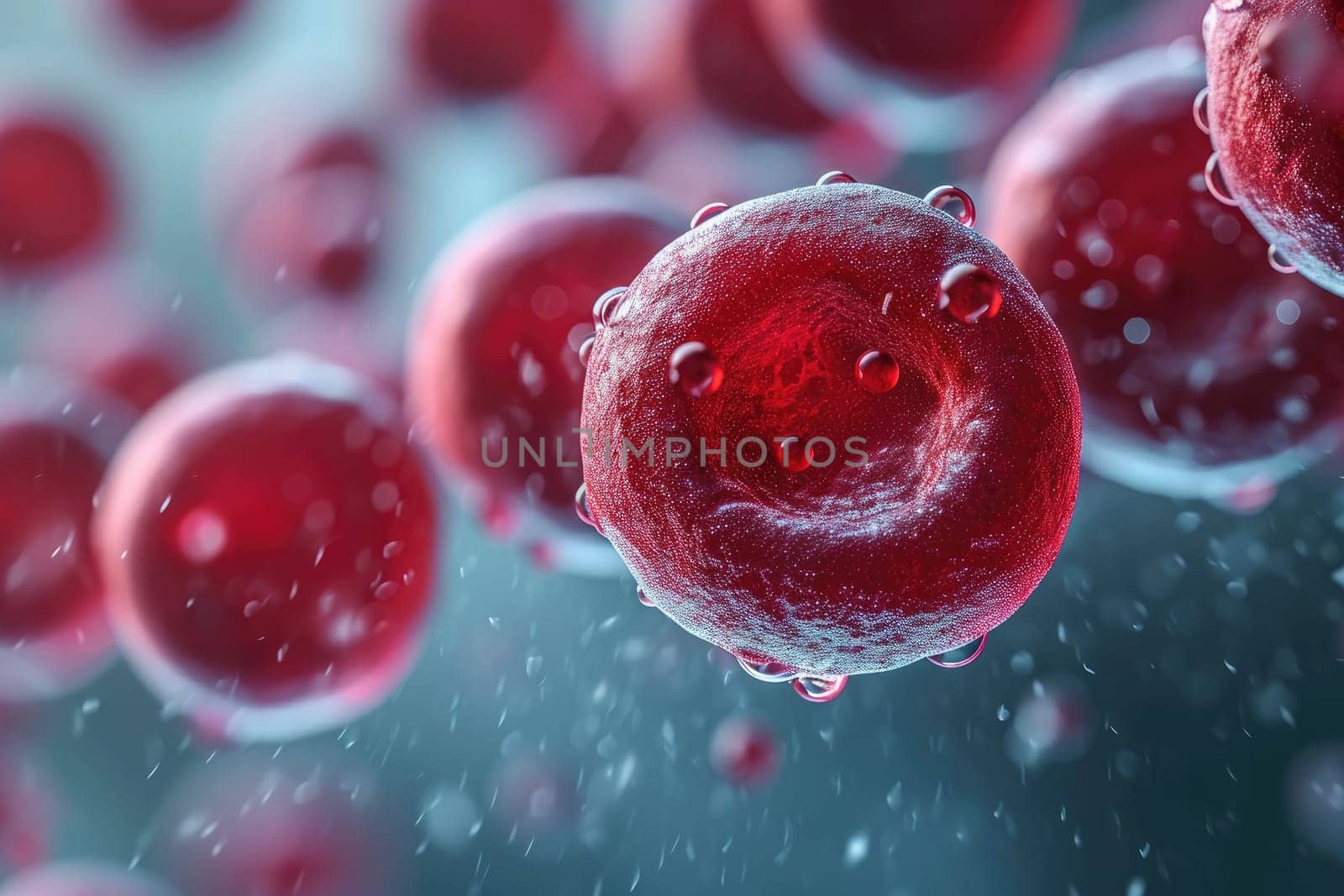 Blood cell. Medical science concept. Generative AI.