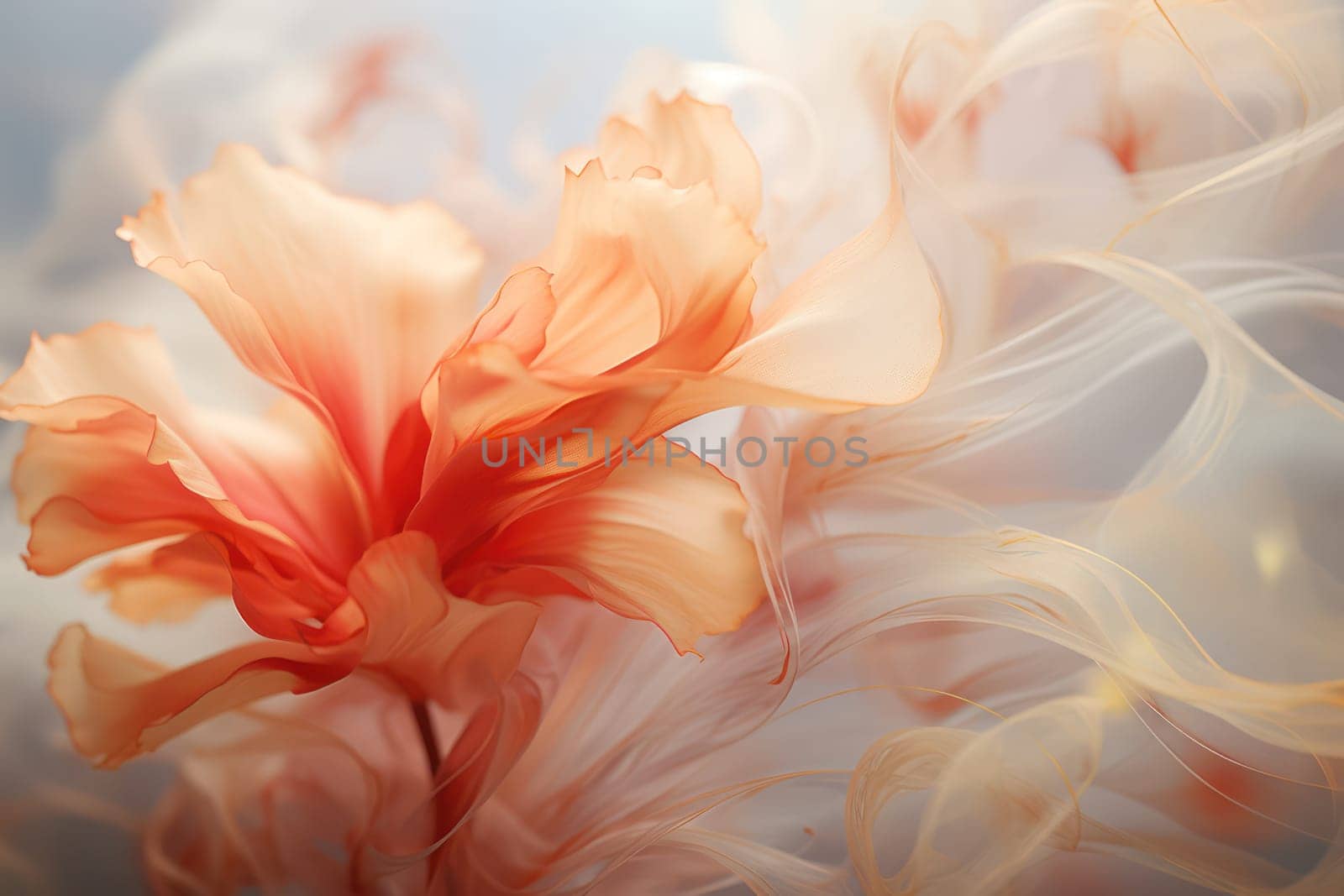 Soft Blossoming Beauty: Floral Delight in Pink and White on a Romantic Spring Background