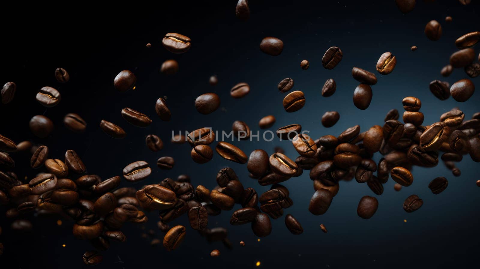 Roast Caffeine Brown Espresso: A Captivating Closeup of Aromatic Coffee Beans in a Natural, Macro Composition. by Vichizh
