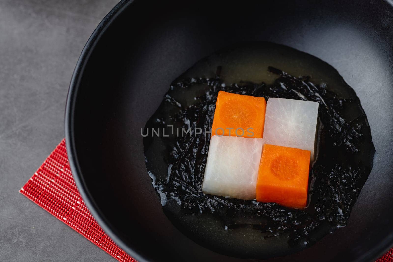 Kenchin Jiru, Japanese vegetable soup prepared with tofu and root vegetables