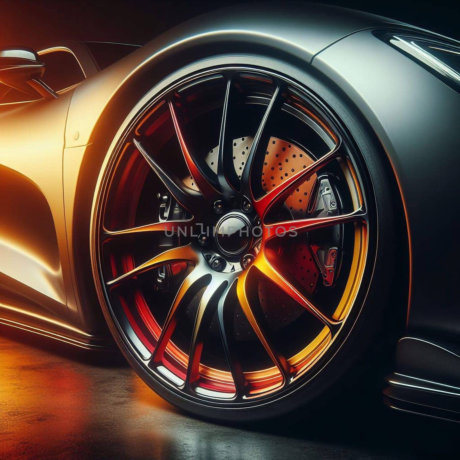 Sports car wheel for automobile companies by architectphd