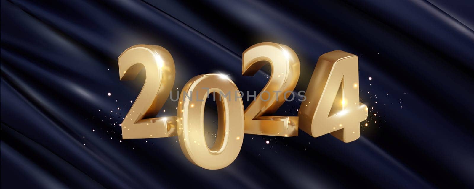 3d happy new year Abstract wallpaper. Realistic 3d with design stage podium. Decorative festive elements. new year holiday template podium..