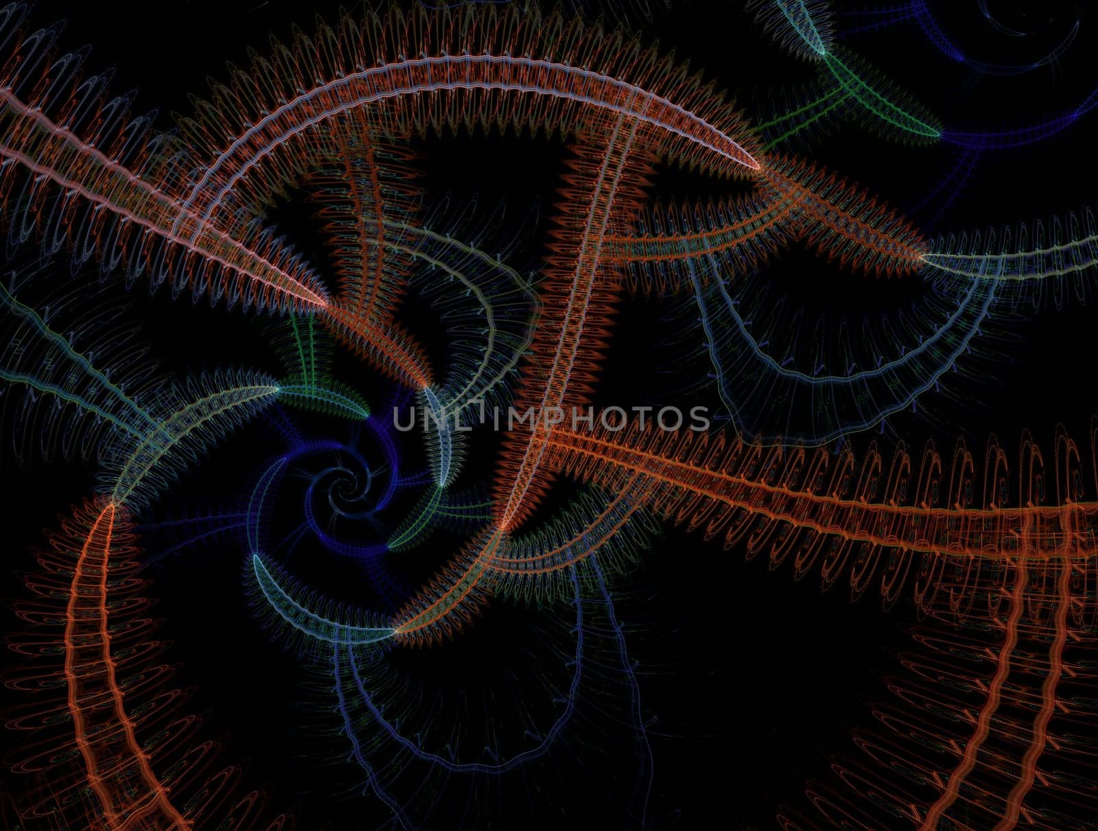 Imaginatory fractal abstract background Image by nikitabuida