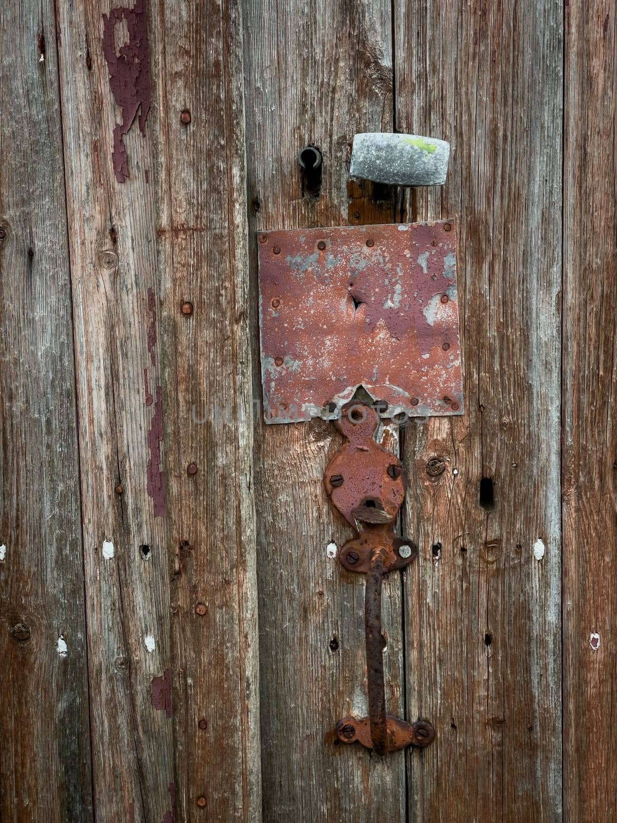 Old wooden house door, France, High quality photo