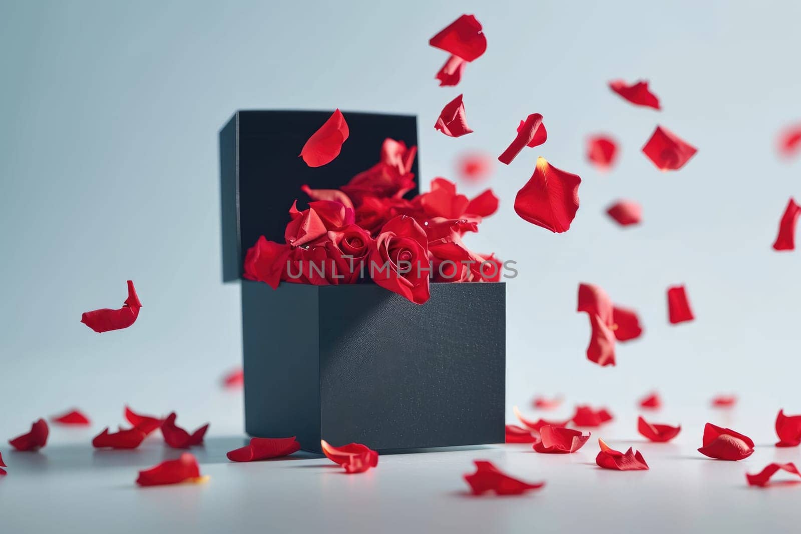 a gift box of romantic love on the valentines day pragma