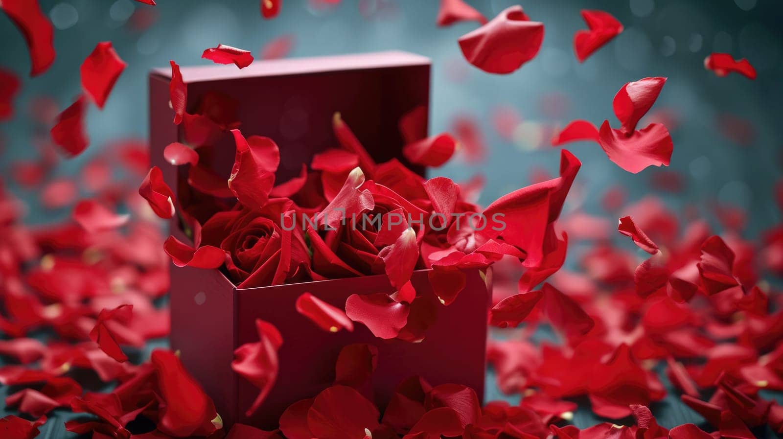 a gift box of romantic love on valentines day pragma by biancoblue