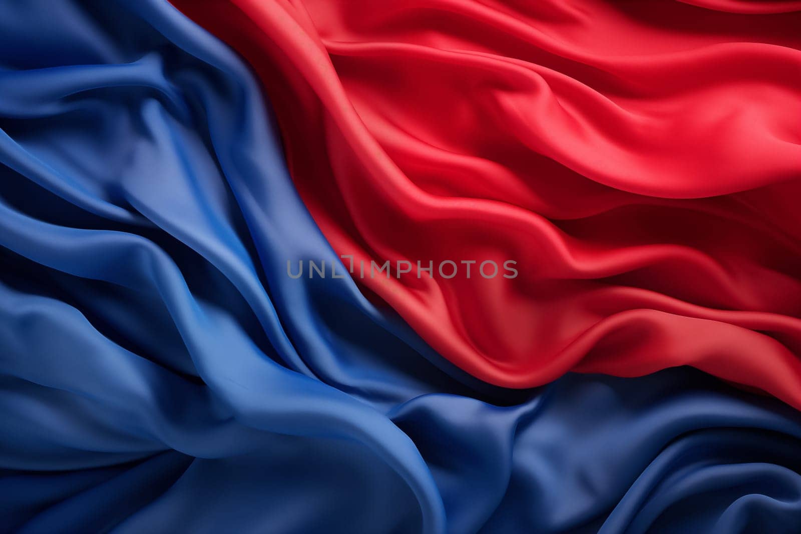 A colorful background with a red and blue fabric by Nadtochiy