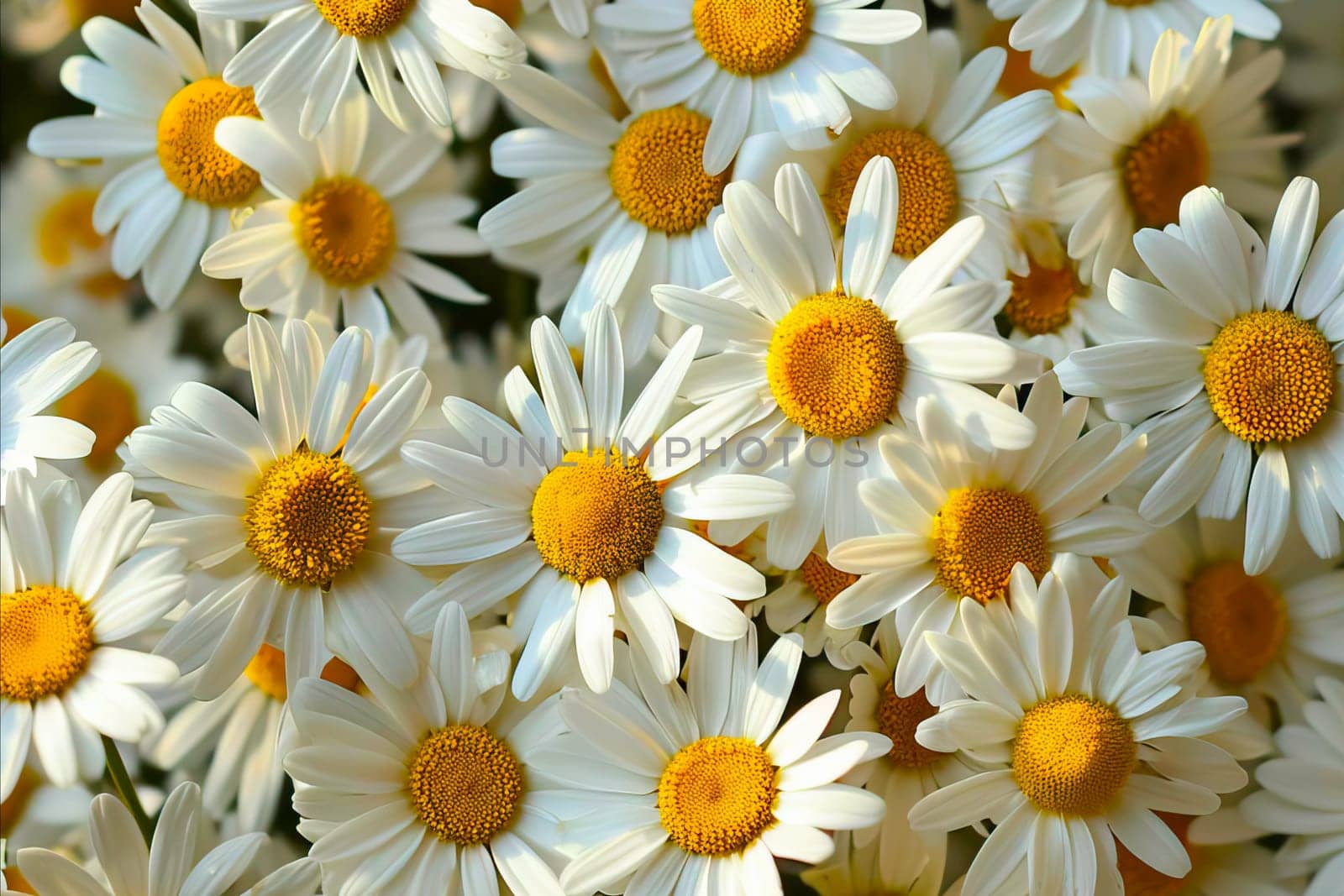 A Close Up of White Daisies Flowers. by vladimka