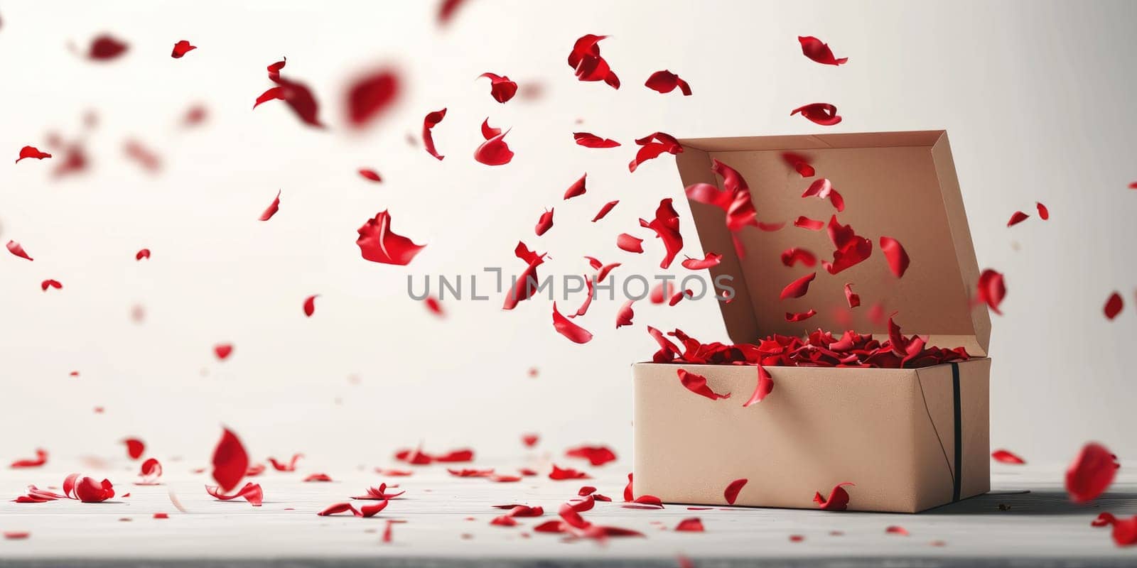 a gift box of romantic love on valentines day pragma by biancoblue