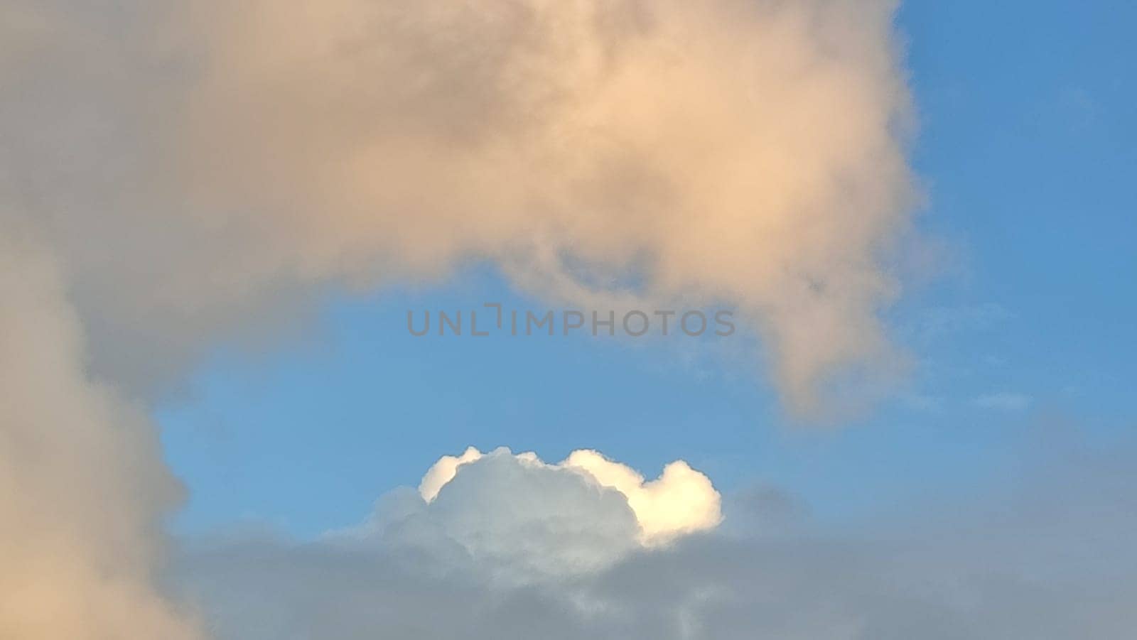 Blue light sky nature white clouds whether background . High quality photo